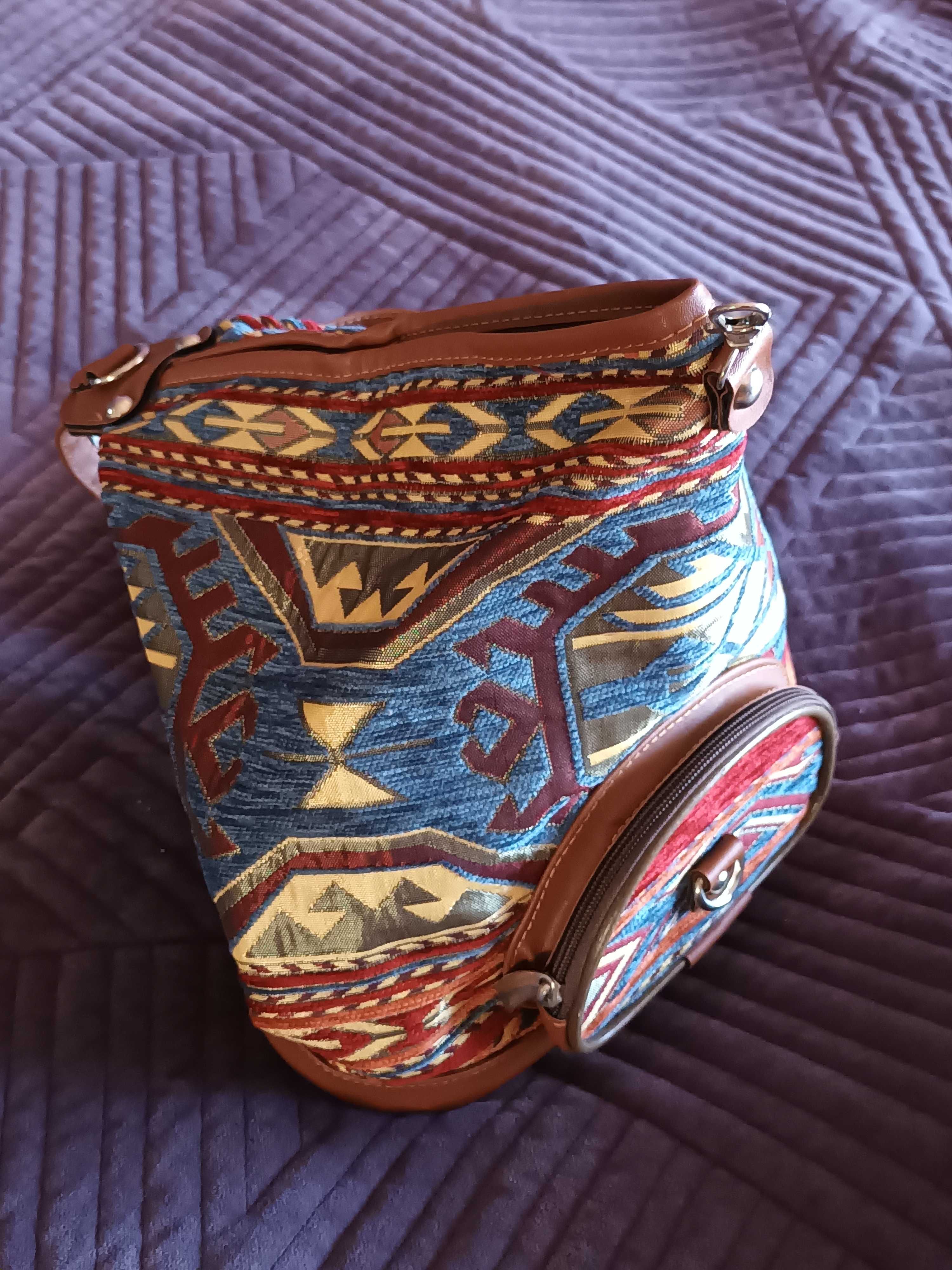 Plecak mały w orientalny wzór
