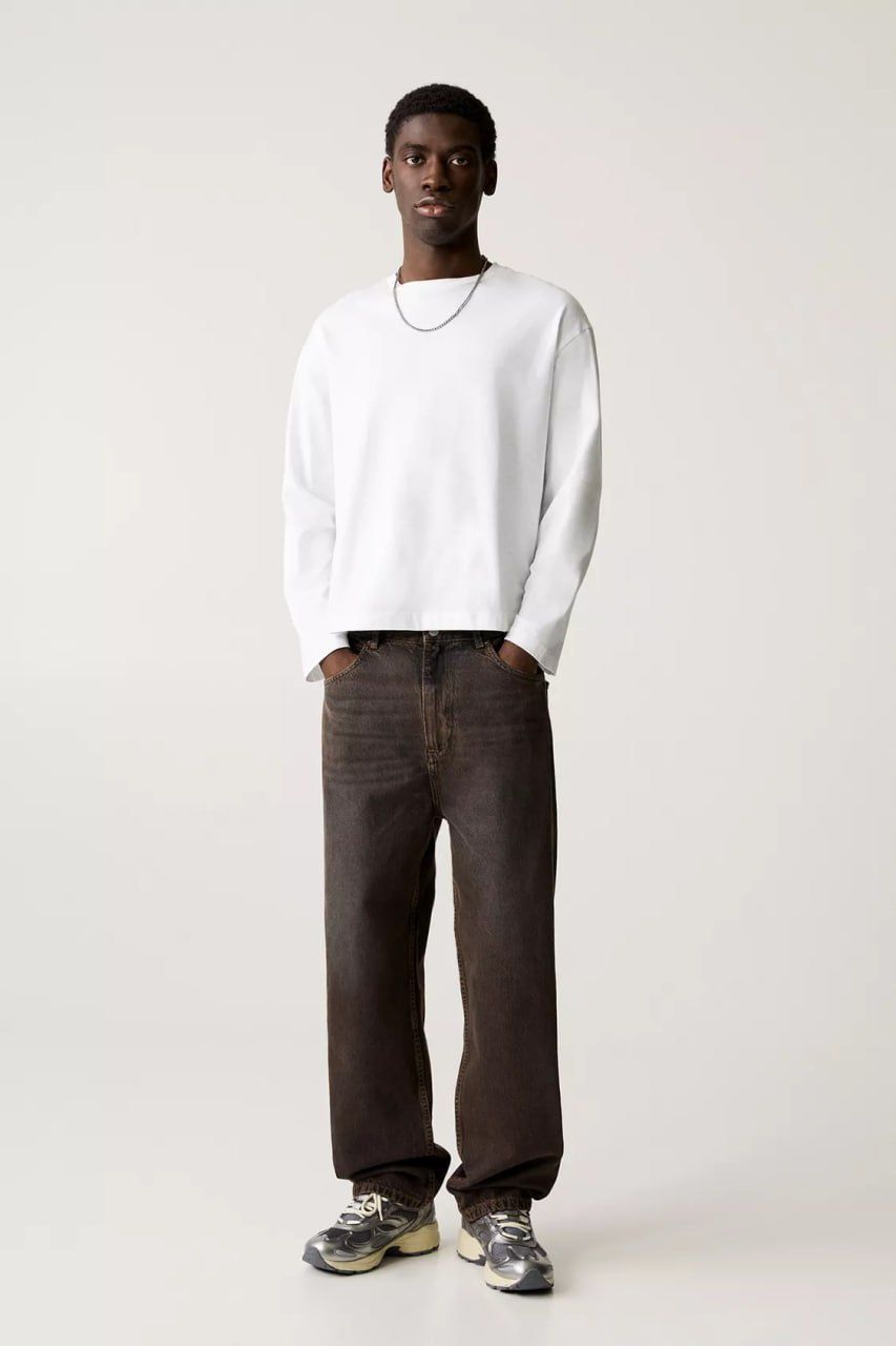 Джинси широкі pull&bear