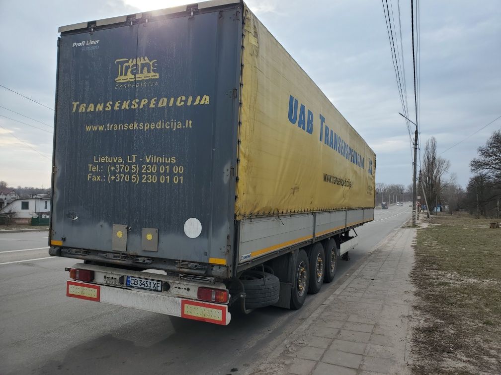 Продам напівпричіп KRONE SDP 27 верх (ворота, криша, тент, стойки)