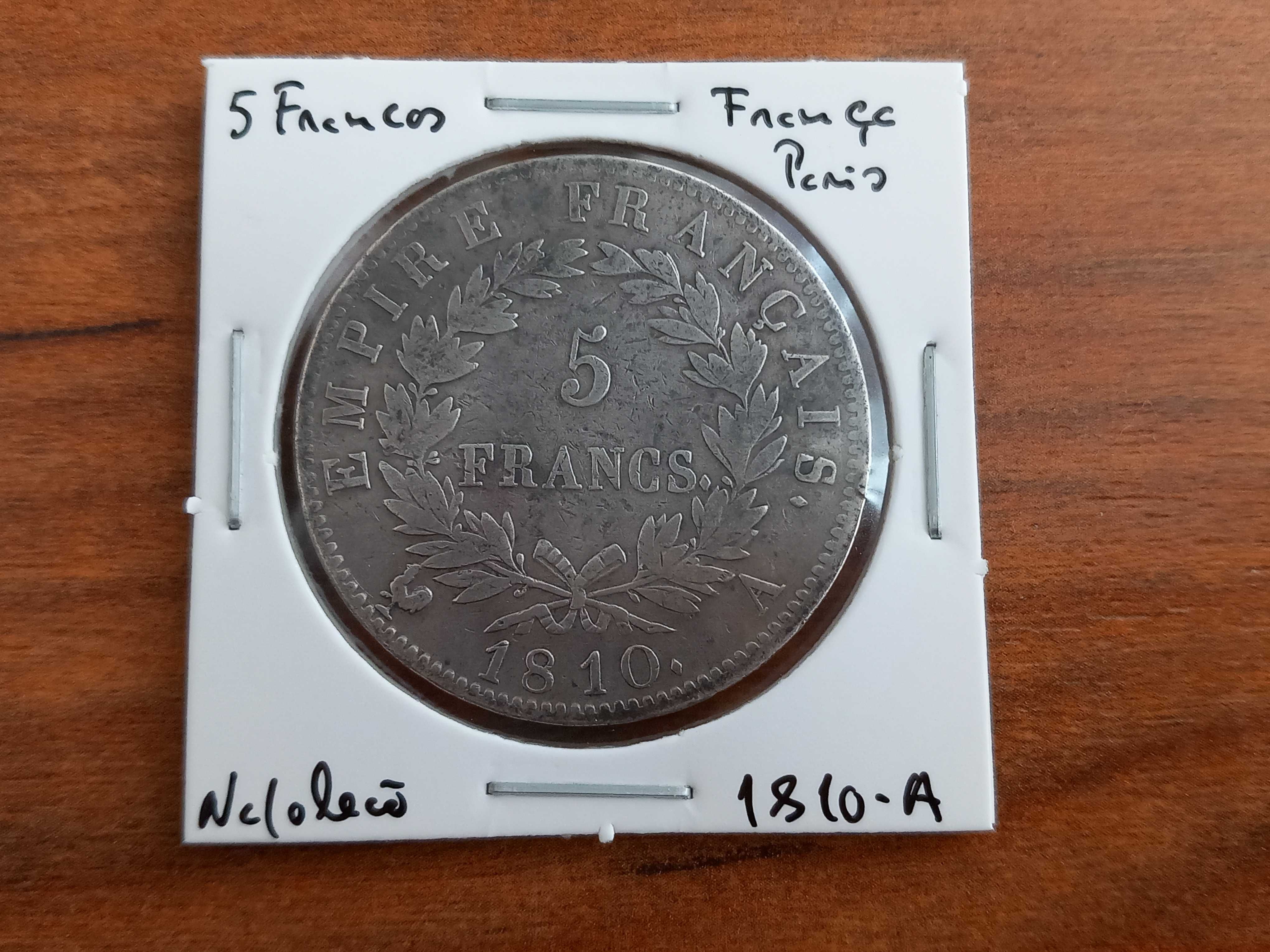 Moeda 5 Francos 1810-A França,  Napoleão