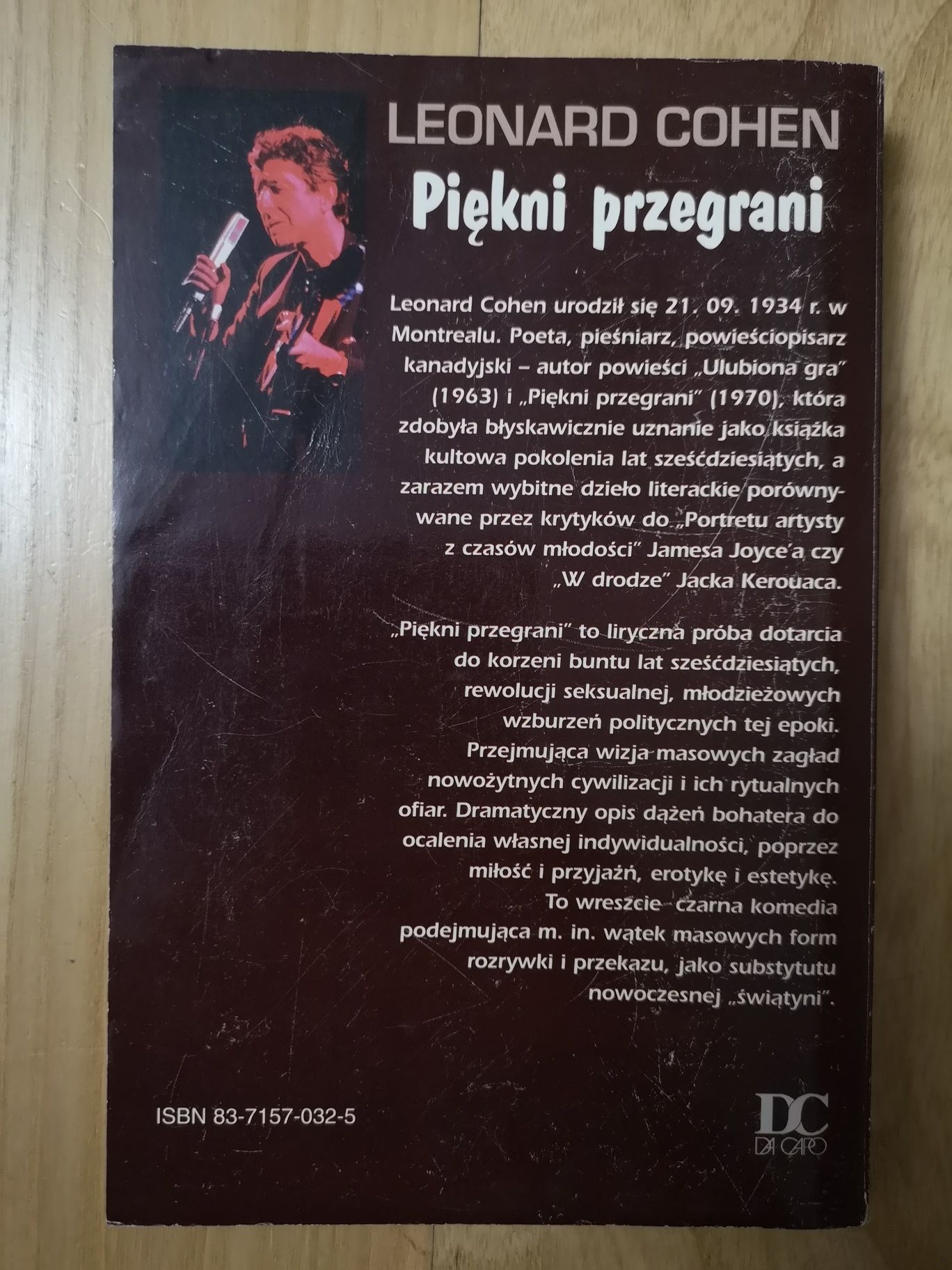 Panie panowie Cohen ballady i wiersze Piękni przegrani