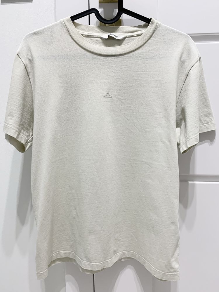 T-shirt kremowy śmietankowy Holzweiler 100% bawełna