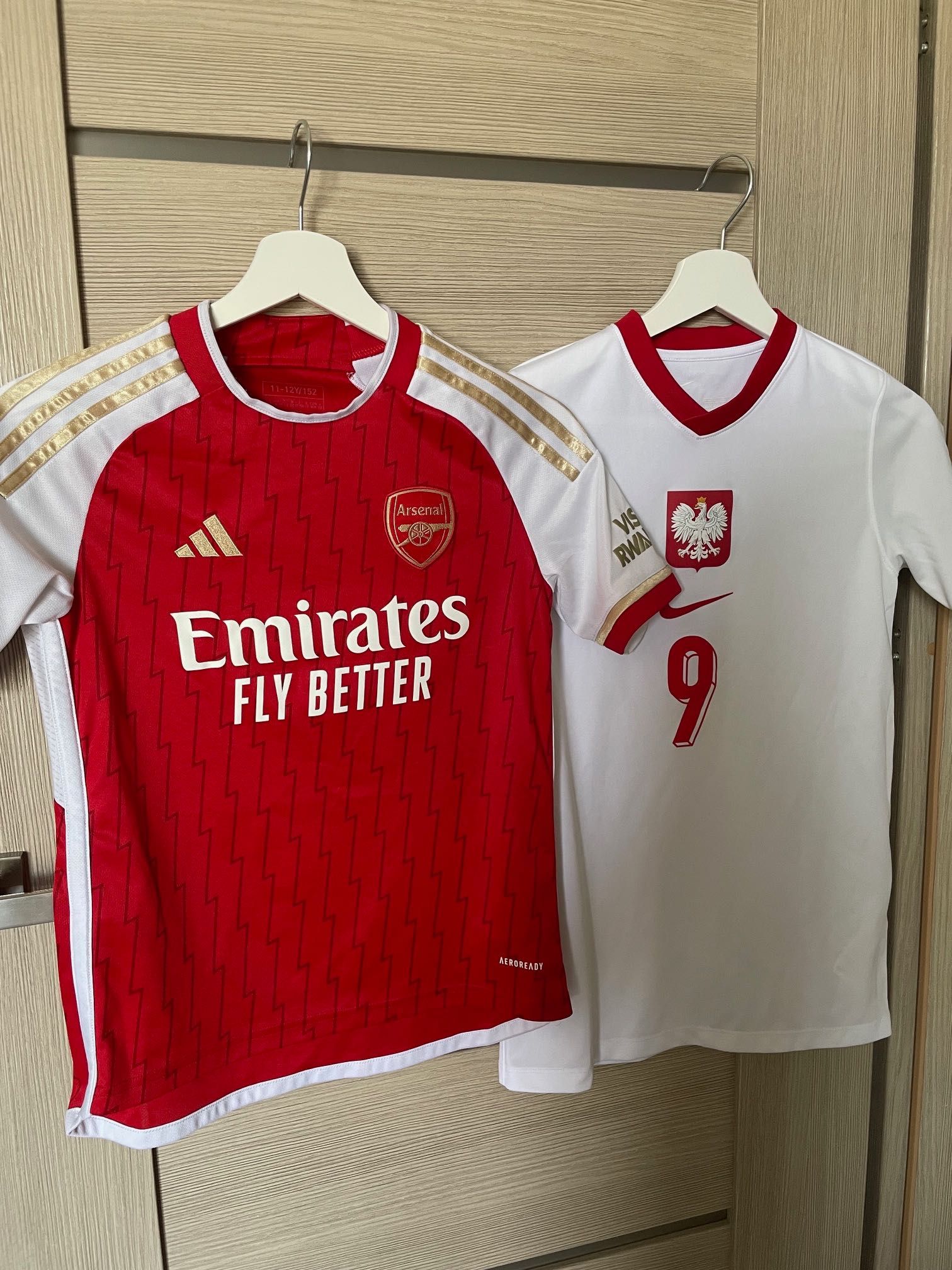 koszulki Arsenal, Ronaldo, Lewandowski, Nike, Adidas, chłopiec 10 lat