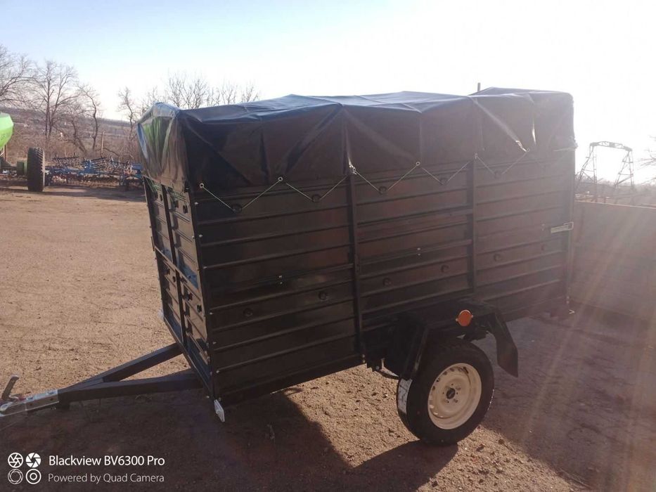 Причіп спеціалізований ПА 23 на ресорах Волга з двома бортами