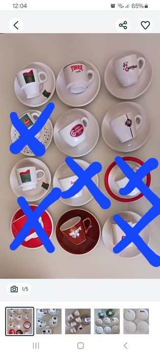 Chávenas de café