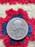 Moneta Quarter Dollar z 1965r перевернута срібна
