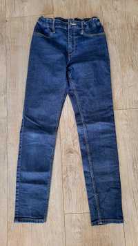 Jeansy spodnie dziewczęce h&m r. 146