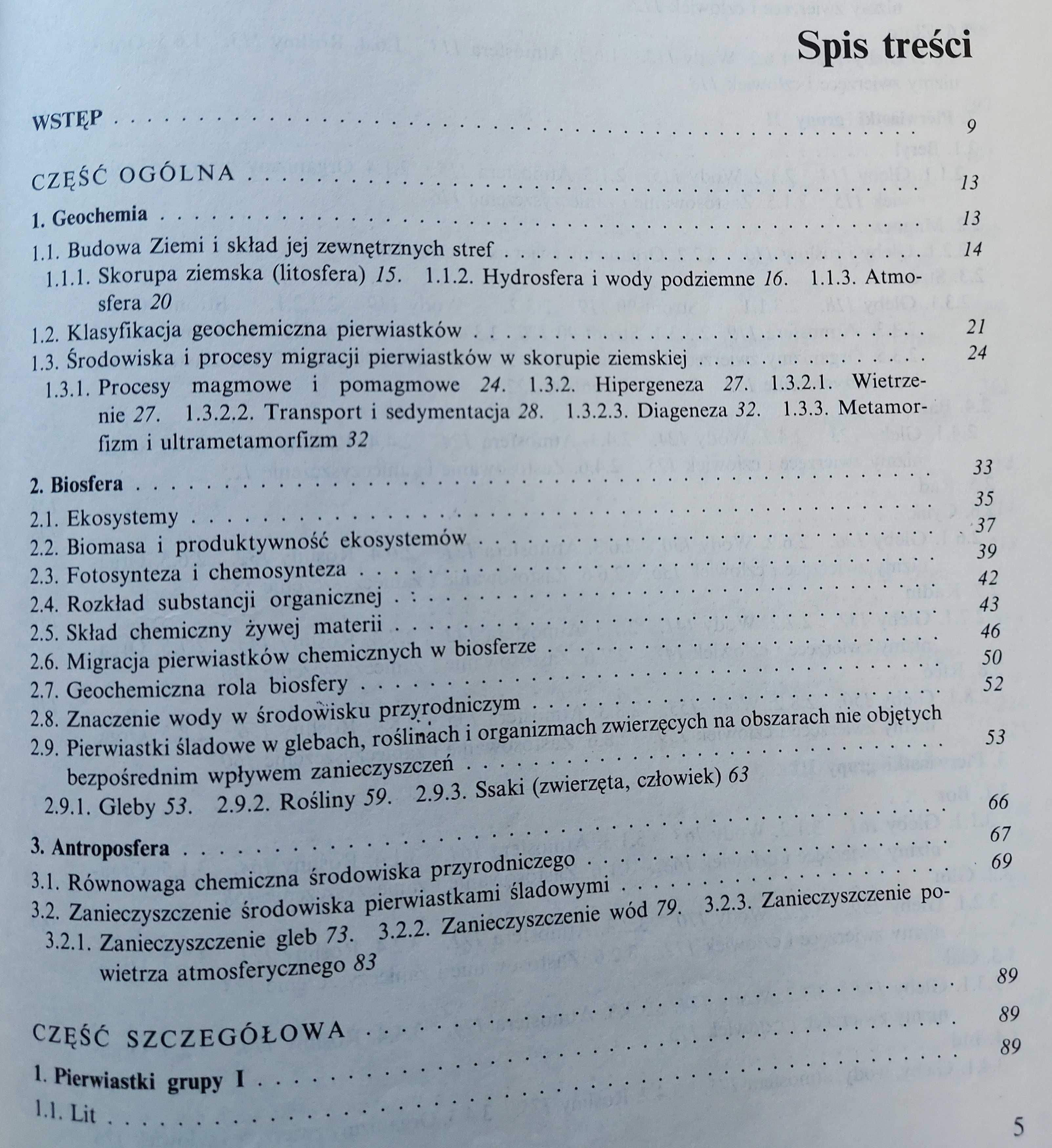 Biogeochemia Pierwiastków Śladowych - Alina Kabata Pendias