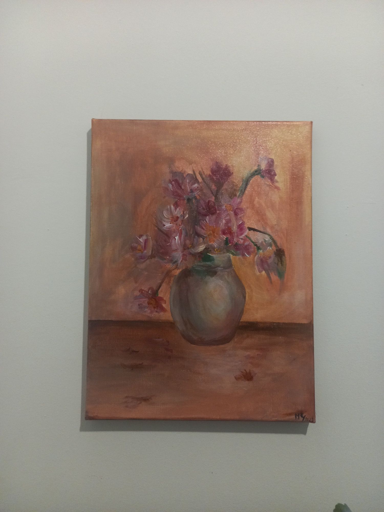 Quadro pintado á mão