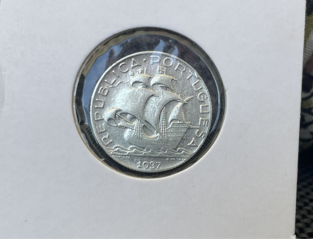 Moeda 2$50 de 1937 prata - rara