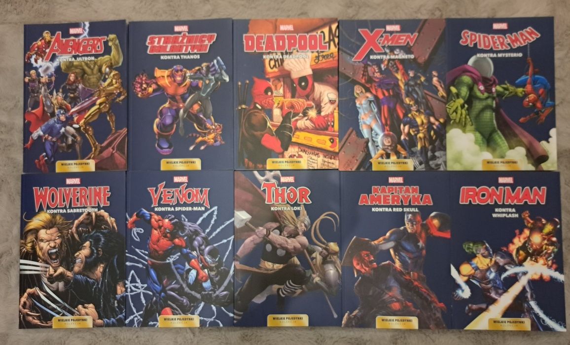 Marvel Wielkie pojedynki Deapool Spider-Man Avengers komiks