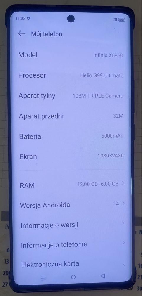 Smartfon Infinix Note 40 Pro 12/256