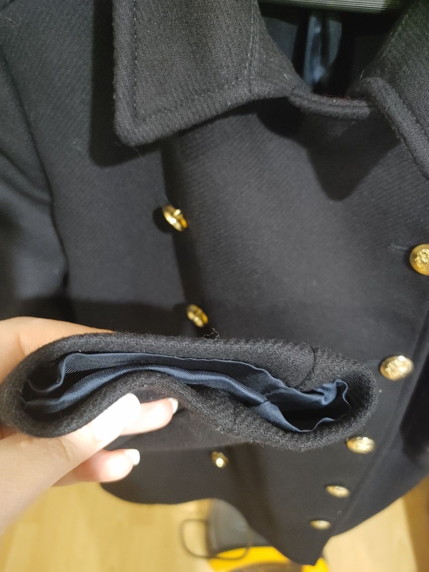 Пальто/піджак темно-синього кольору ZARA