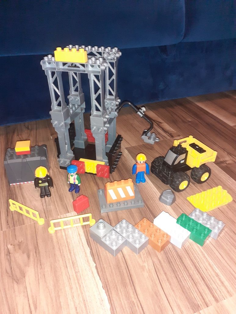 Klocki Mega Blocks jak Lego Duplo plac budowy, konstrukcja stalowa plu
