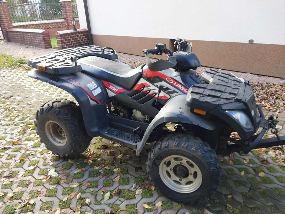 Quad Linhai ATW 4x4 2011 / 2012 rok z pługiem i wciagarką - polecam