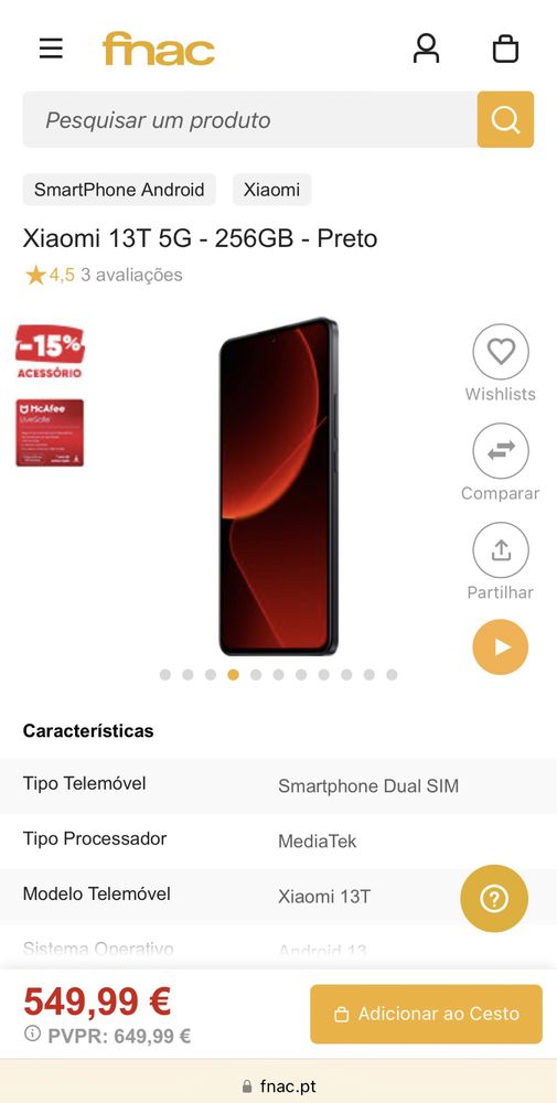 Xiaomi 13T NOVO c/garantia