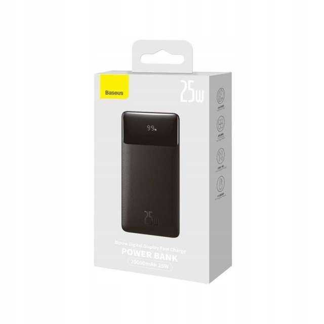 Nowy Mocny Oryginalny PowerBank Baseus 25W 20000MAH BLACK