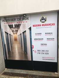 Aluguer de box/Guarda Móveis e Mudanças em Geral.