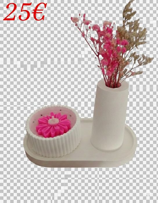 Conjunto jarra e vela