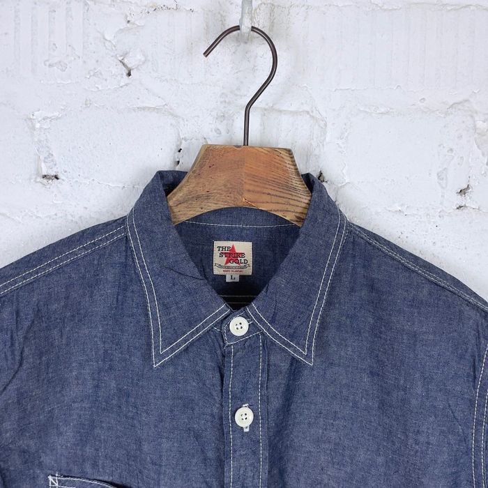 Продам чоловічу японську джинсову рубашку the strike gold
