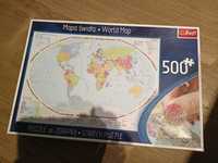 Puzzle 500 szt mapa świata