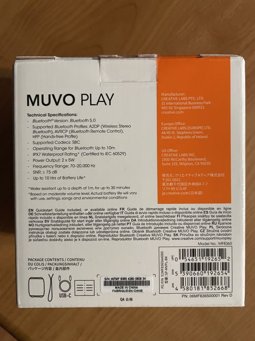 Creative Muvo Play – potężny dźwięk w kieszeni