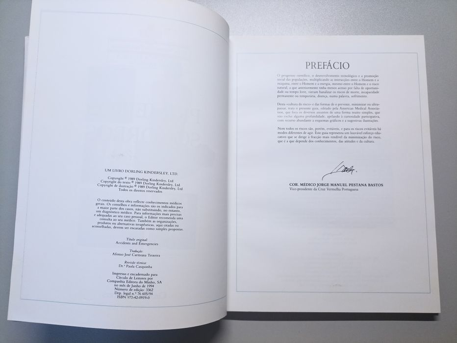 Livro primeiros socorros - Cruz Vermelha