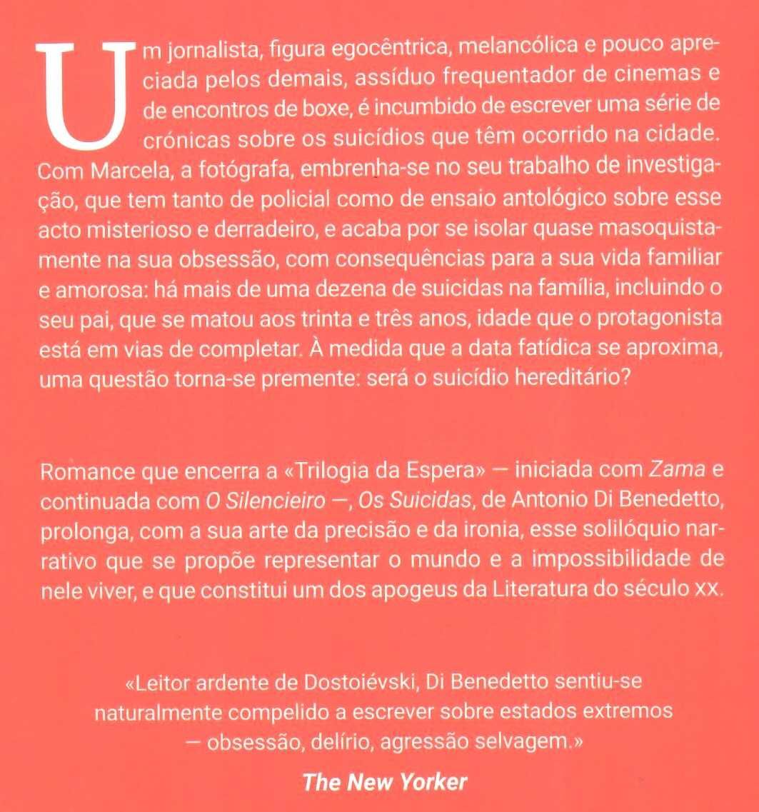 Antonio Di Benedetto «Os Suicidas» e «O Silencieiro»