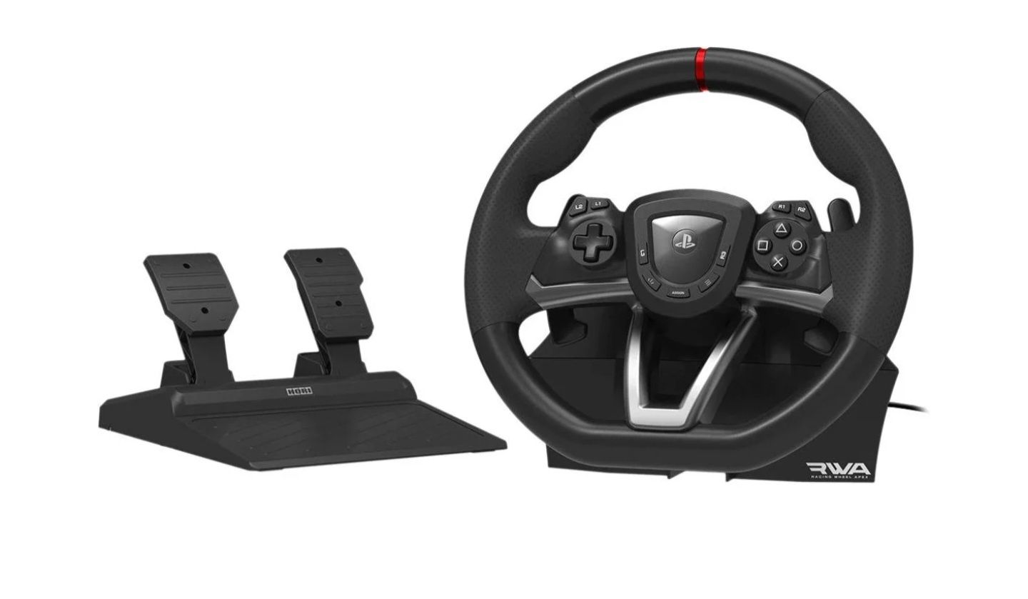 Volante + Pedais Hori Apex para PS5, PS4 e PC