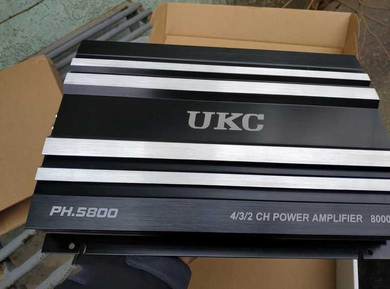 4 канала усилитель звука ukc 5800w топовый усилок ukc