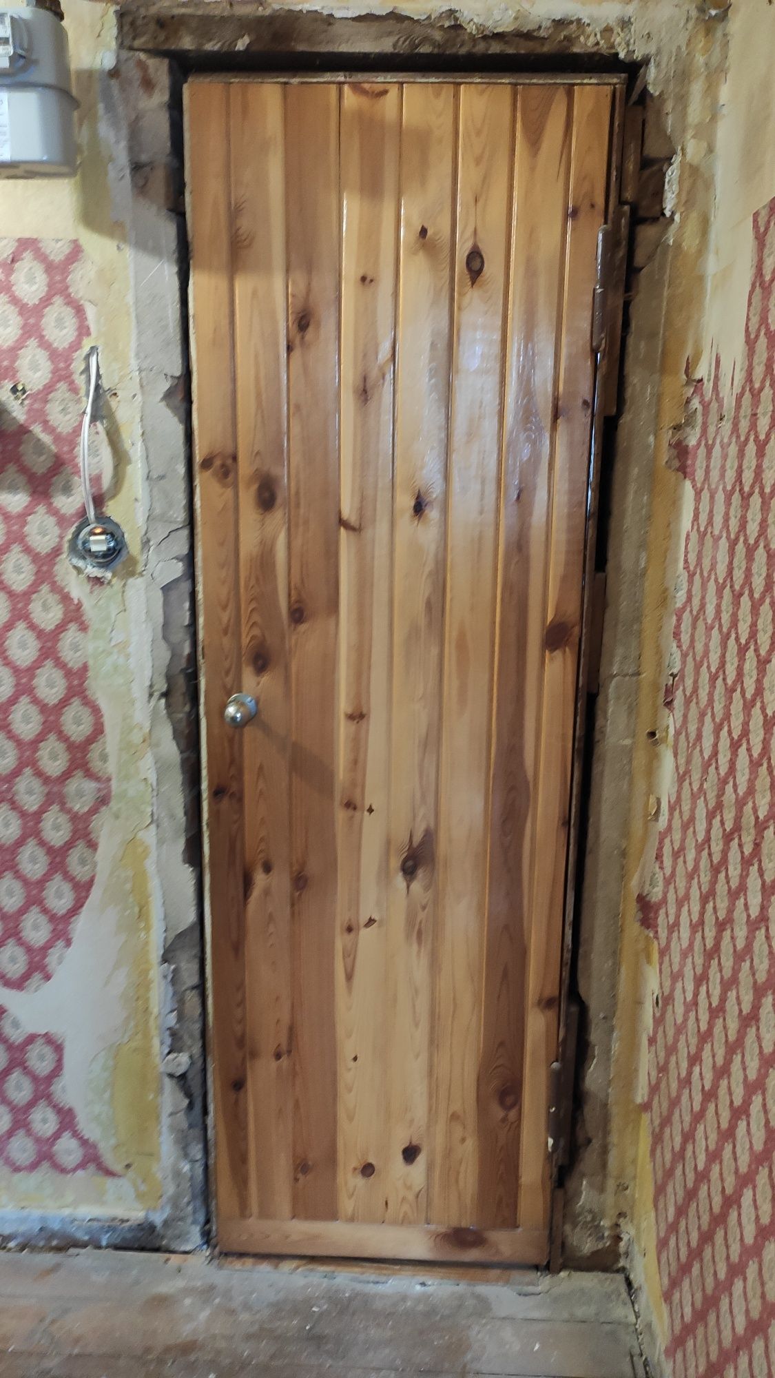 Drzwi drewniane z PRL