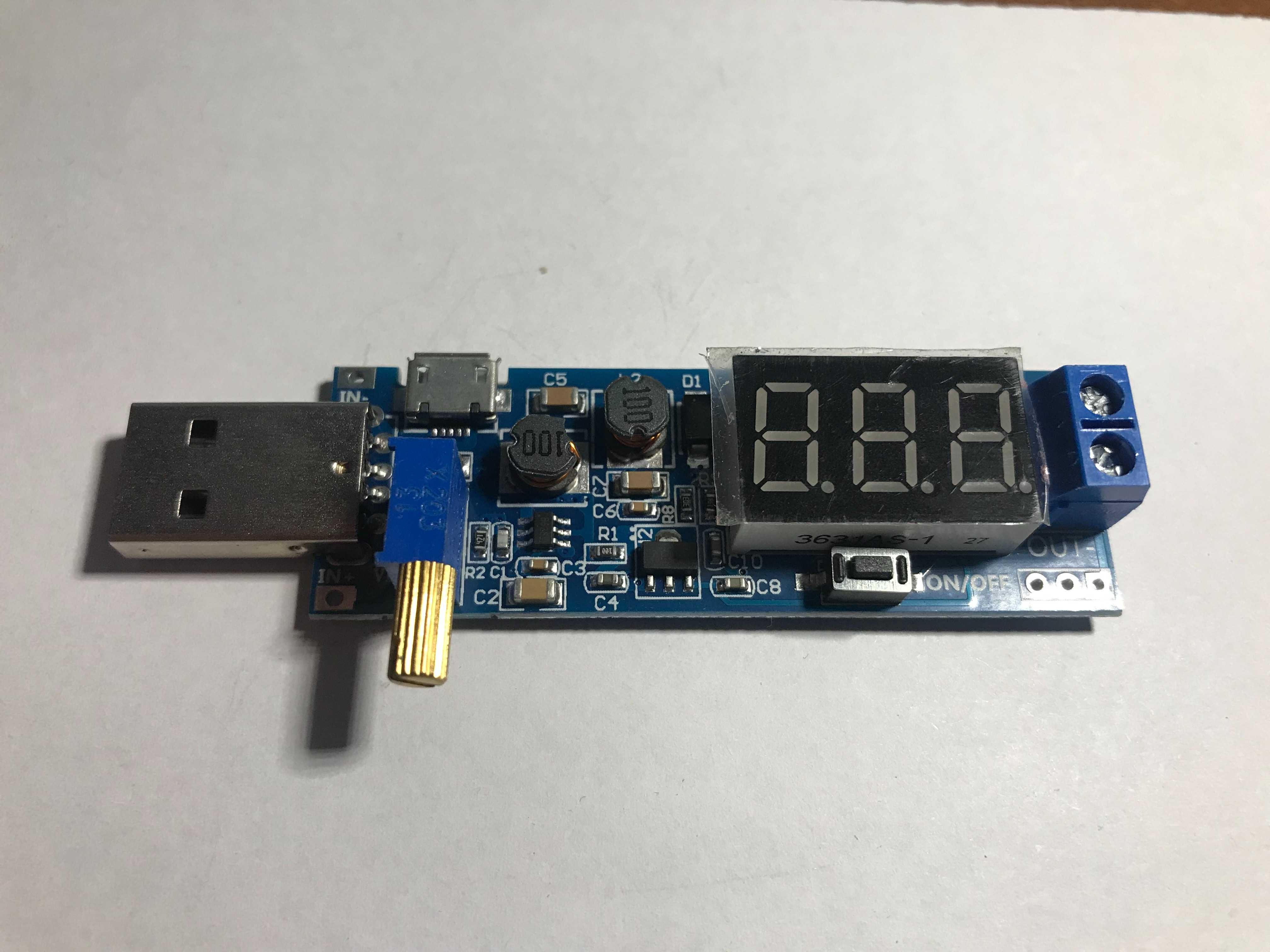 Підвищуючий модуль HW-132 DC-DC USB boost regulator 5V to 3.3-24V