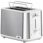 Elegancki nowoczesny toster opiekacz Braun HT 1510 srebrny/szary 900 W