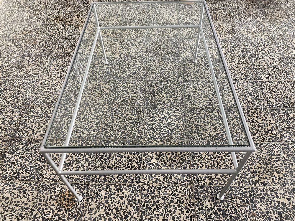 Mesa de Centro com tampo em vidro