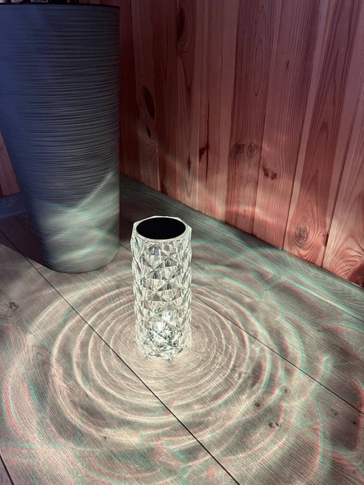 Настольная лампа Роза с пультом RGB Crystal Rose