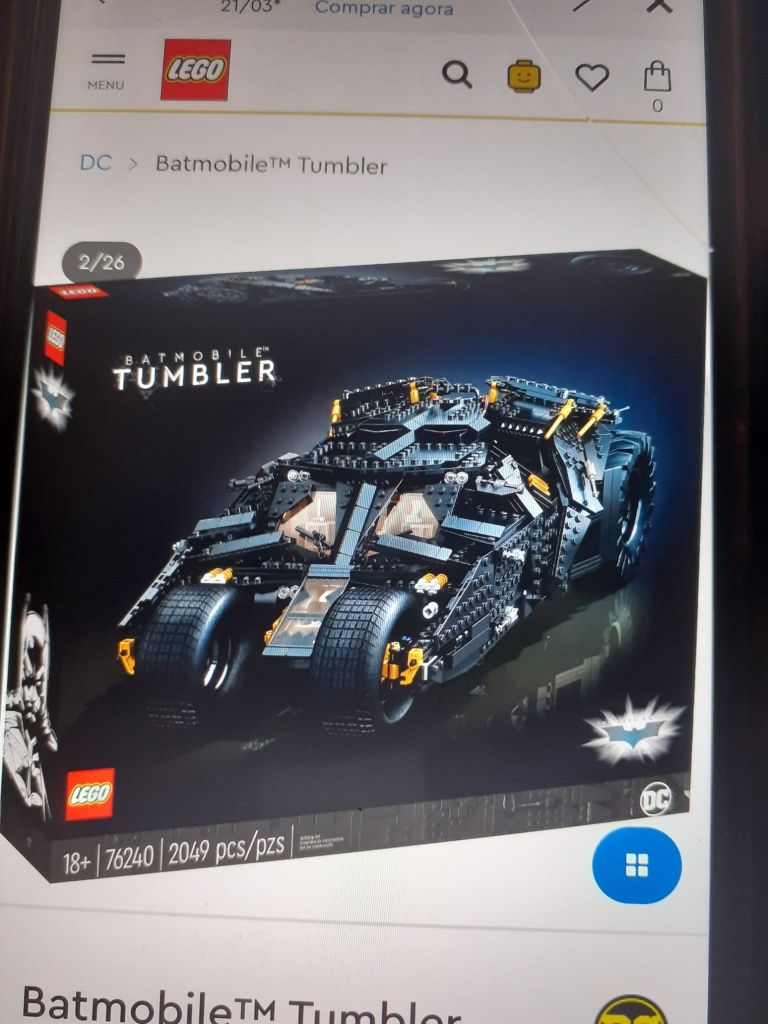 Lego 76240  Batmobile Tumbler