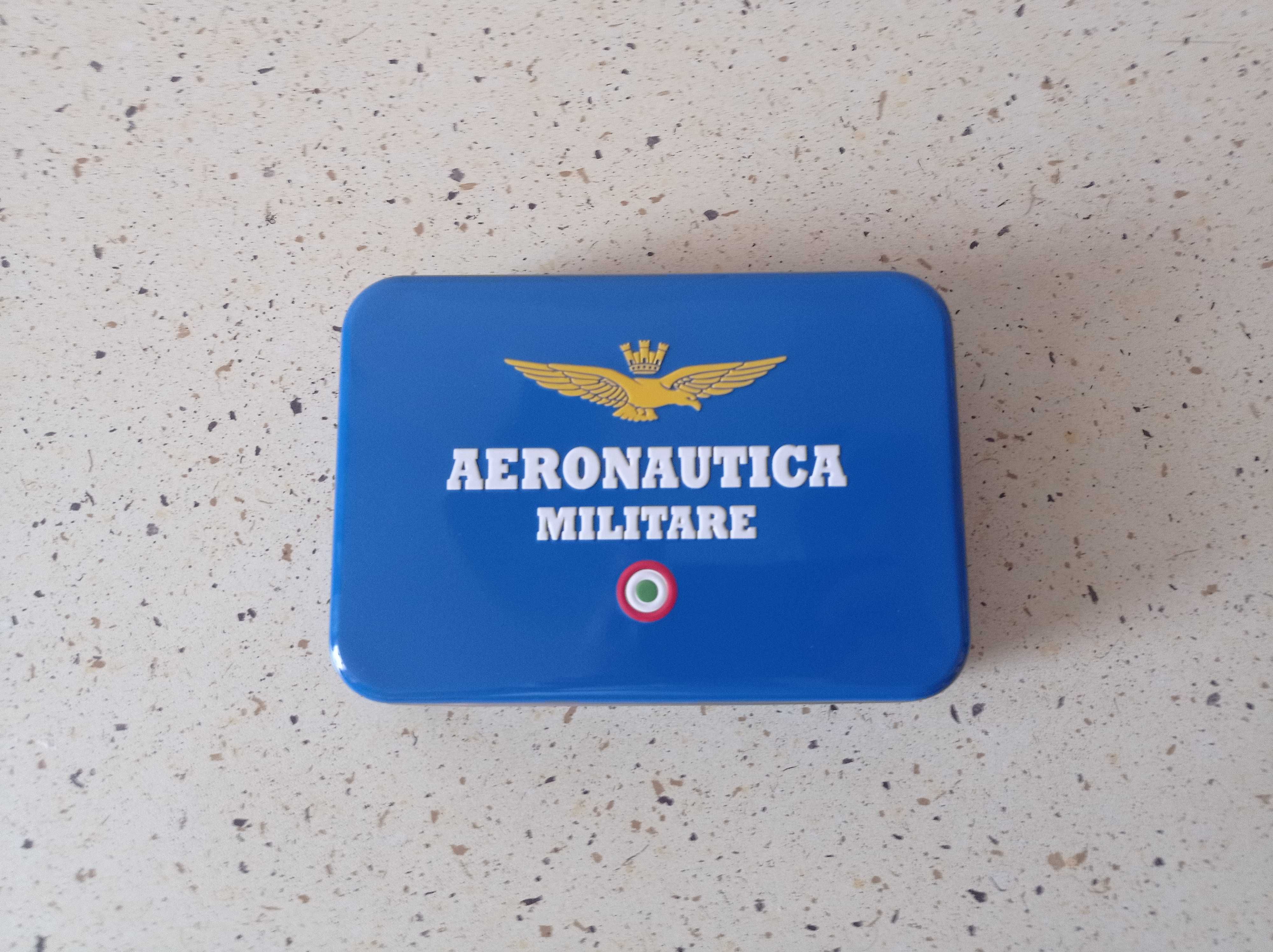 Aeronautica Militare portfel i brelok skóra naturalna w pudełku