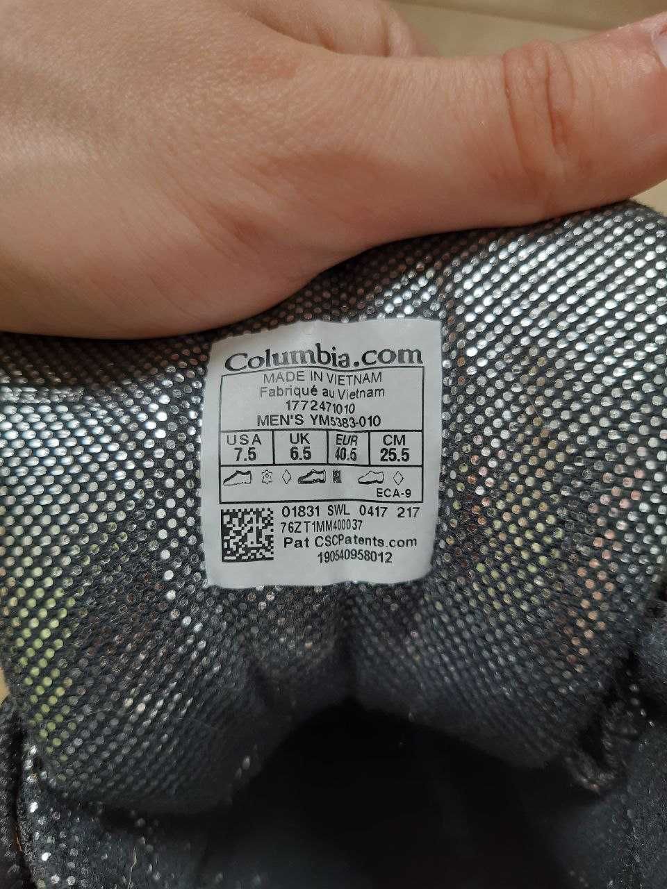 ботинки Columbia зимние высокие оригинальные размер 39