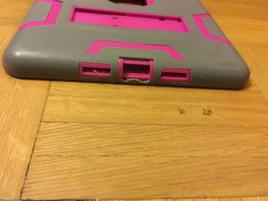 Mocne różowo szare etui do tabletu Apple iPad Air 2