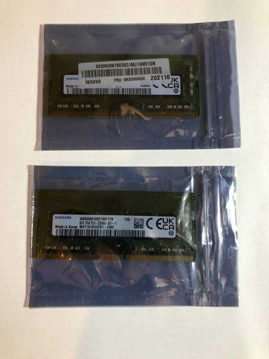 нова оперативна память для ноутбука Samsung Korea DDR43200mHz 8GB