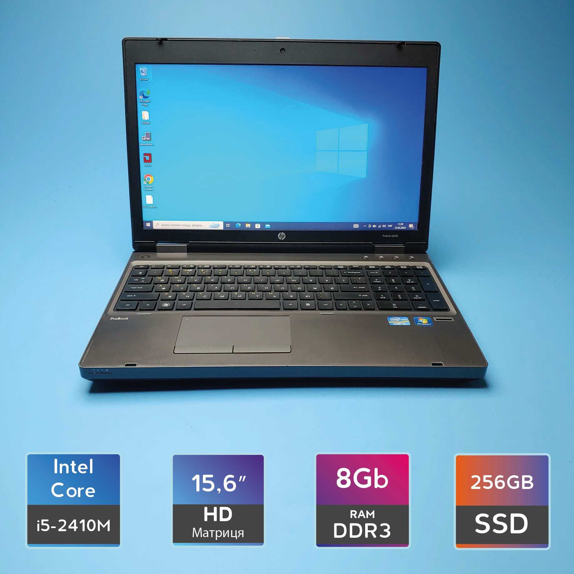 Ноутбук HP ProBook 6560b (i5-2410M/RAM 8GB DDR3/SSD 480GB) Б/В (7210)