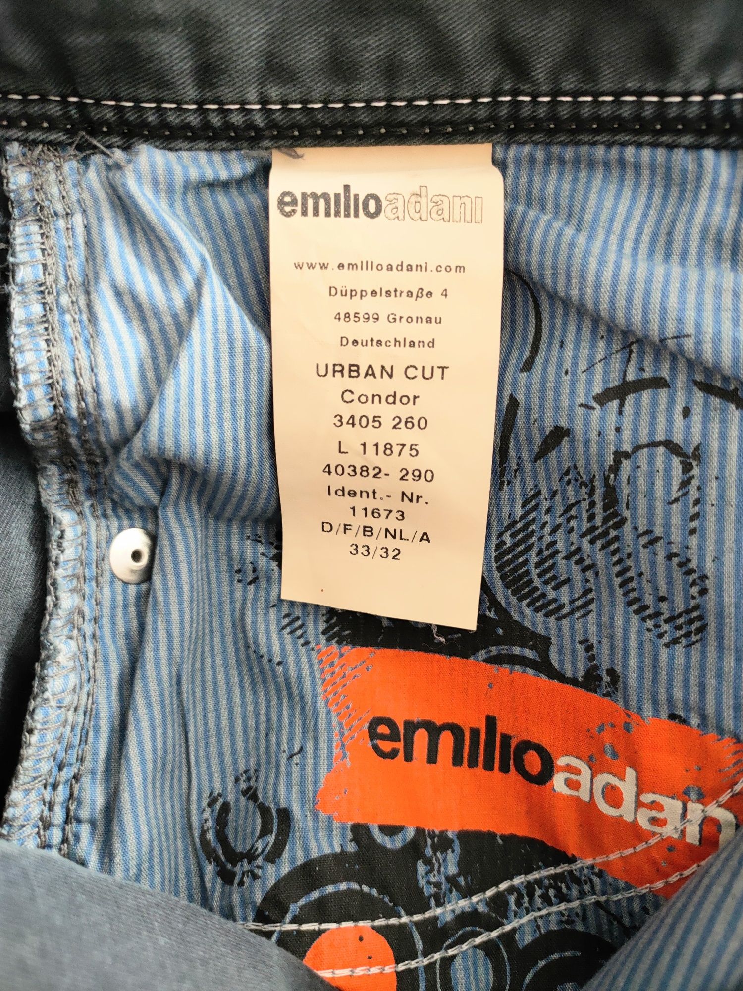 Męskie spodnie Emilio Adani W33 L32