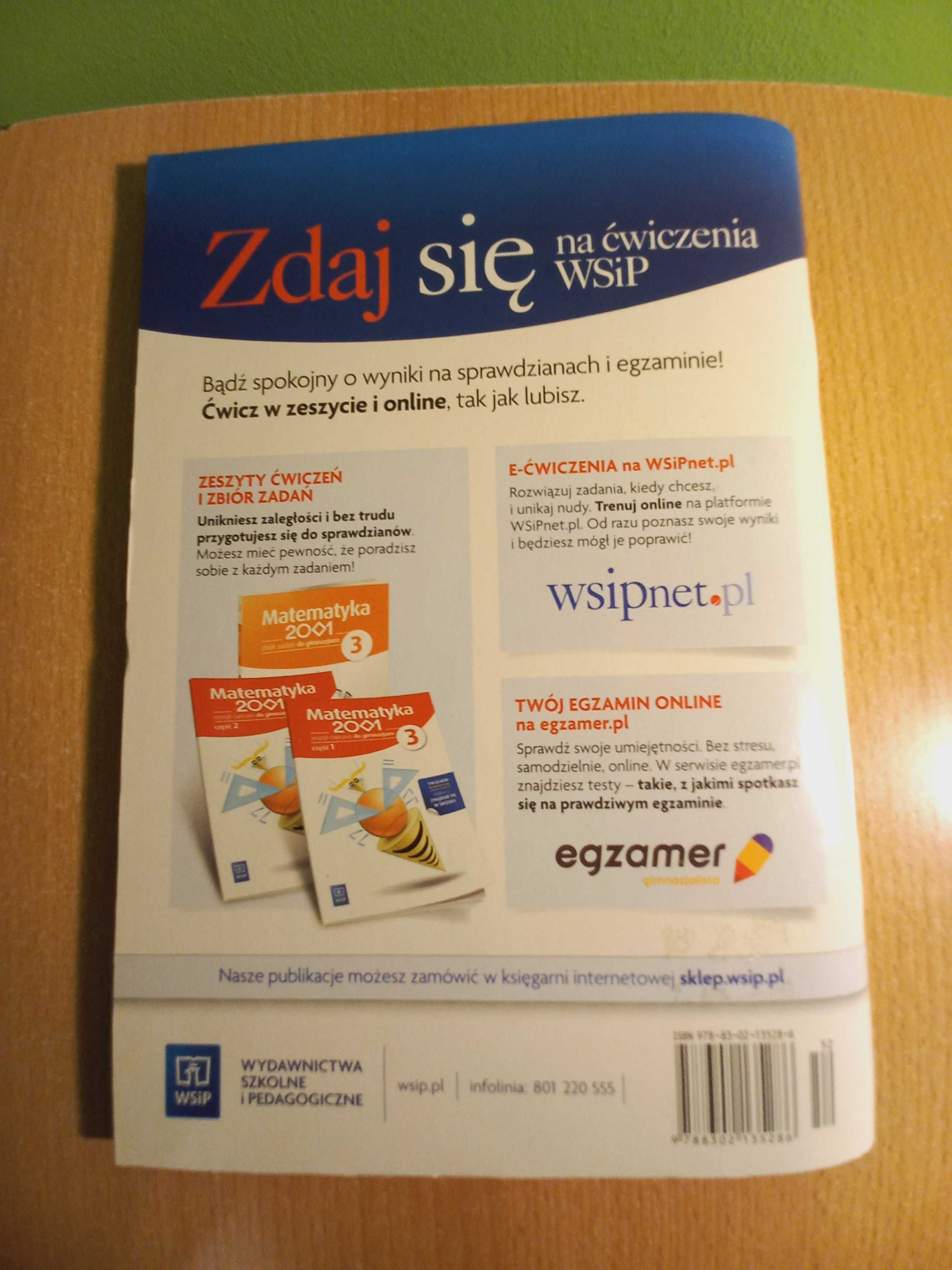 Matematyka 2001 zeszyt ćwiczeń do gimnazjum 3 część 2 WSiP