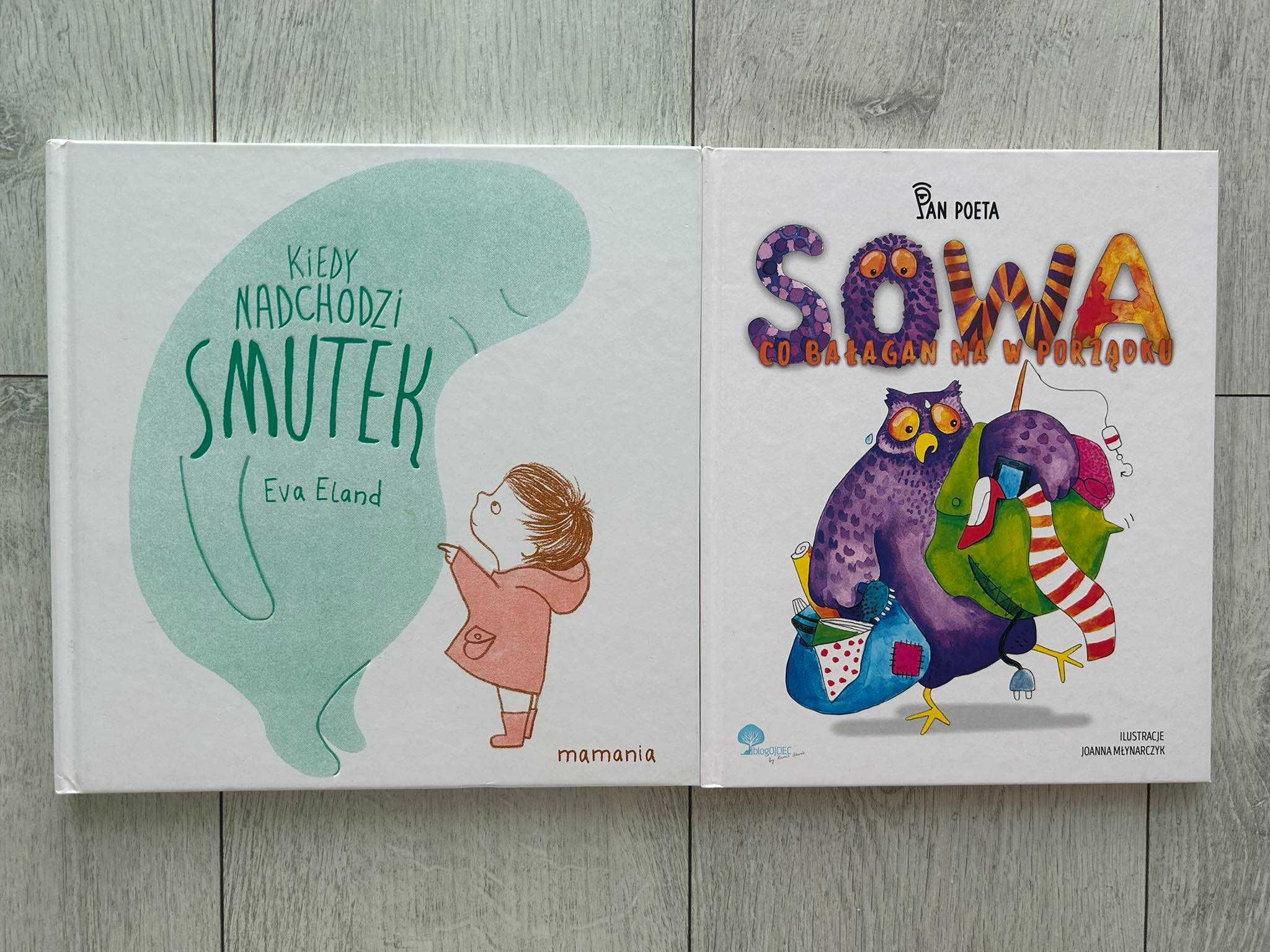 2 książki dla dzieci SMUTEK i Sowa Co Bałagan Ma W Porządku blogOJCIEC