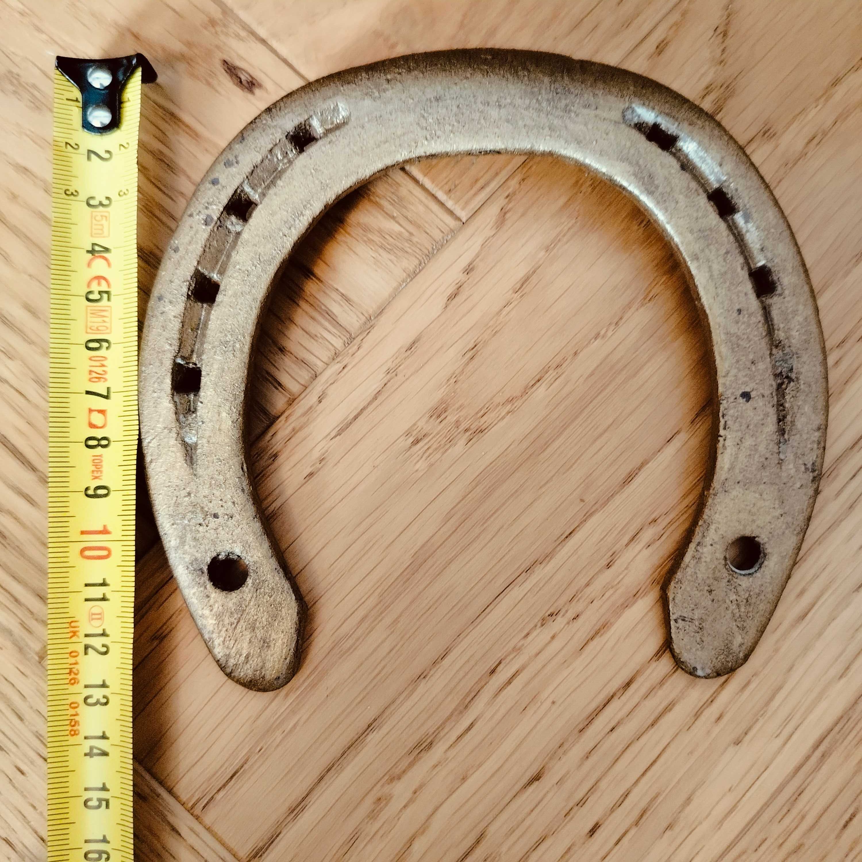 Podkowa złota na ścianę, na szczęście, konie, hobby horse