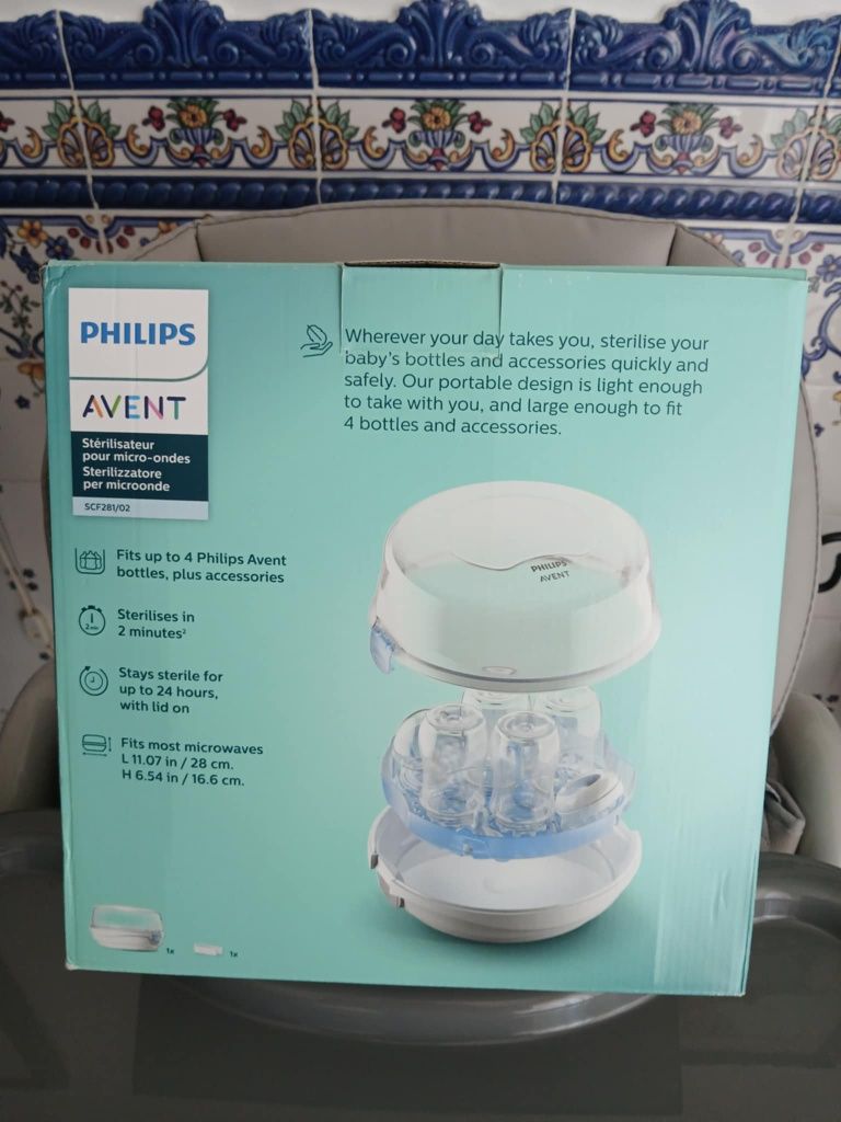 Esterilizador Philips Avent microondas biberões bebe