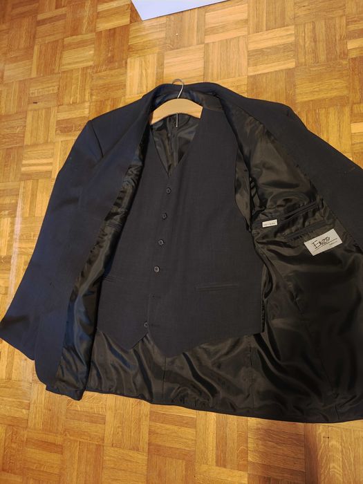 Marynarka z kamizelką, granatowa