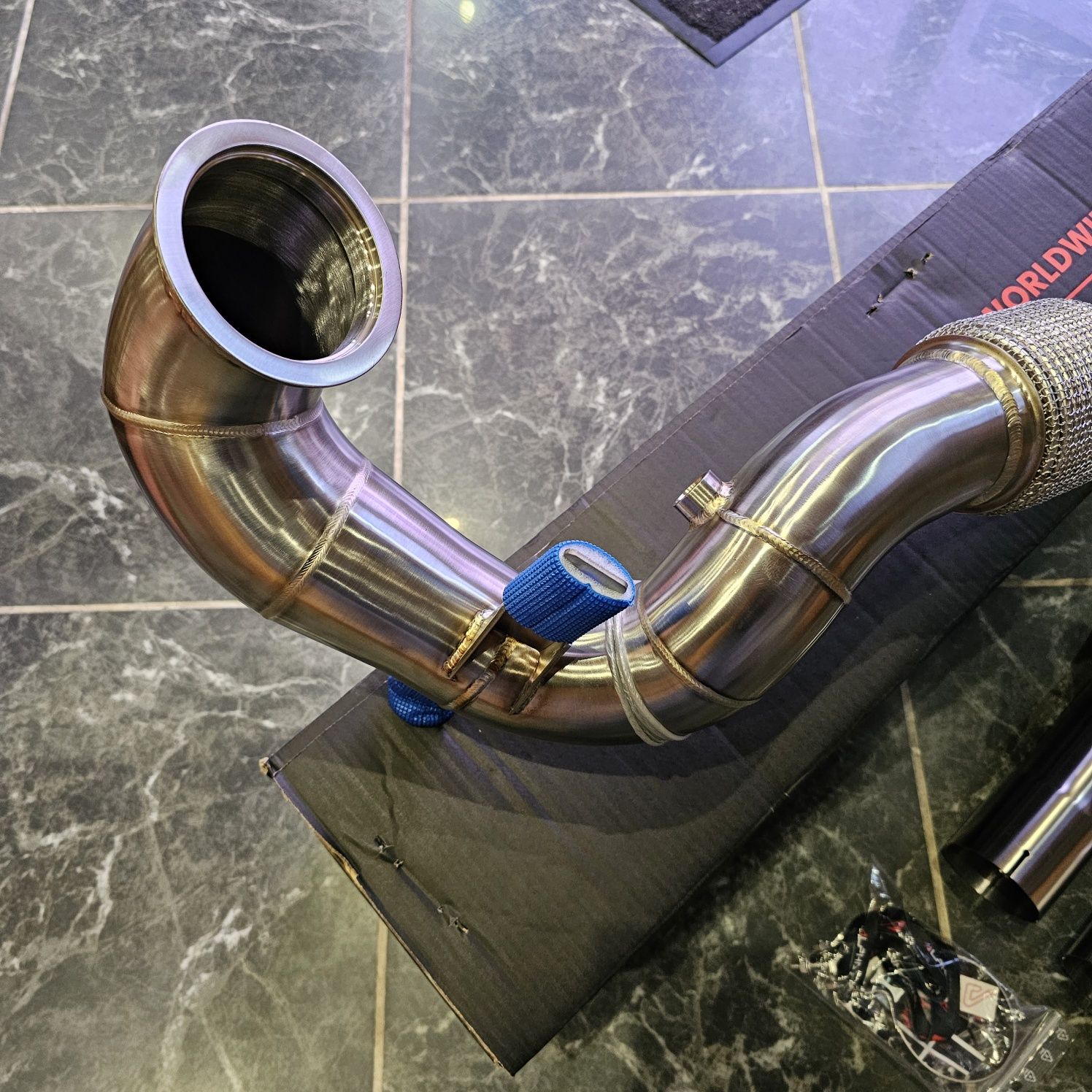 Downpipe 76mm Alpha Competition VW GOLF 7 GTI / LEON 5F CUPRA / VRS 5E