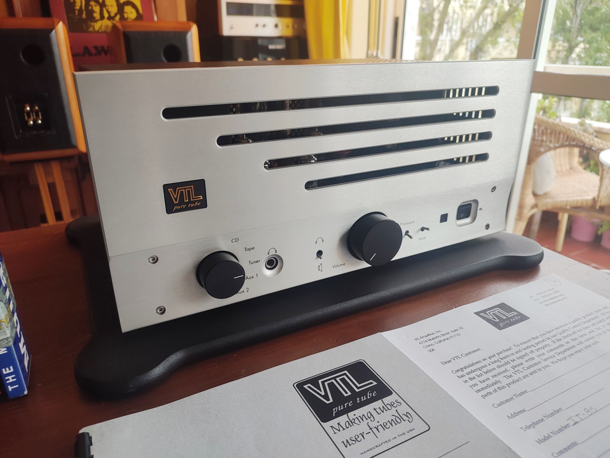 VTL IT-85 Amplificador Hi-Fi Válvulas Mullard C/Novo!