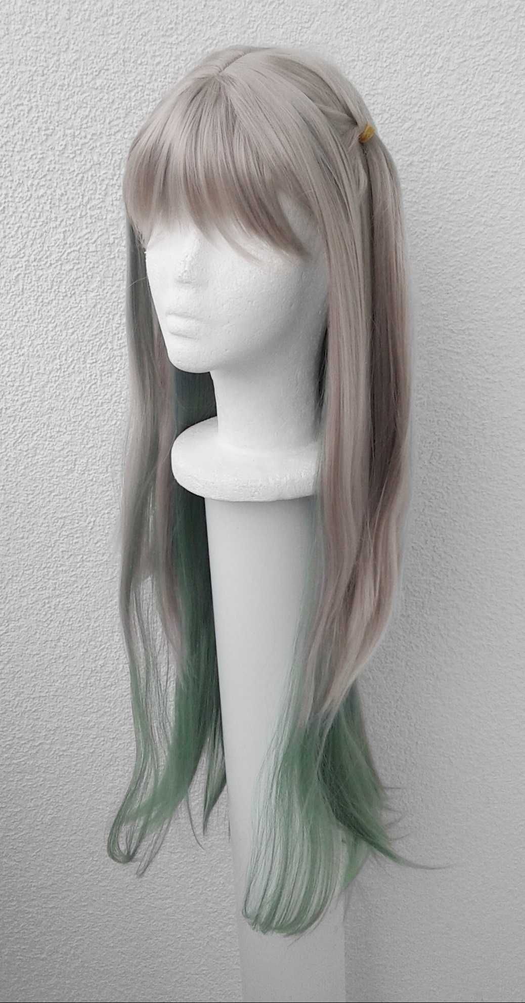 Toilet bound Hanako Yashiro Nene cosplay wig peruka szara zielona